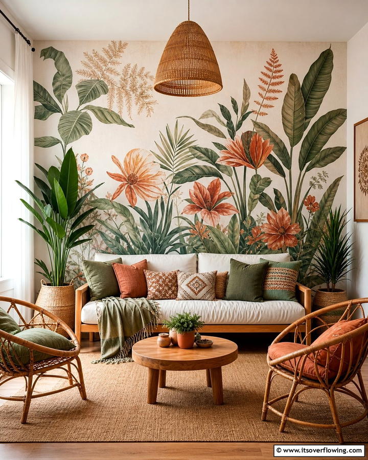 Artistic Wall Murals - 25 Bohemian Interior Design Ideas for a Chic Home
