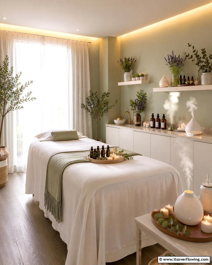 Artistic Wall Murals - 25 Esthetician Room Ideas for a Relaxing and Professional Space
