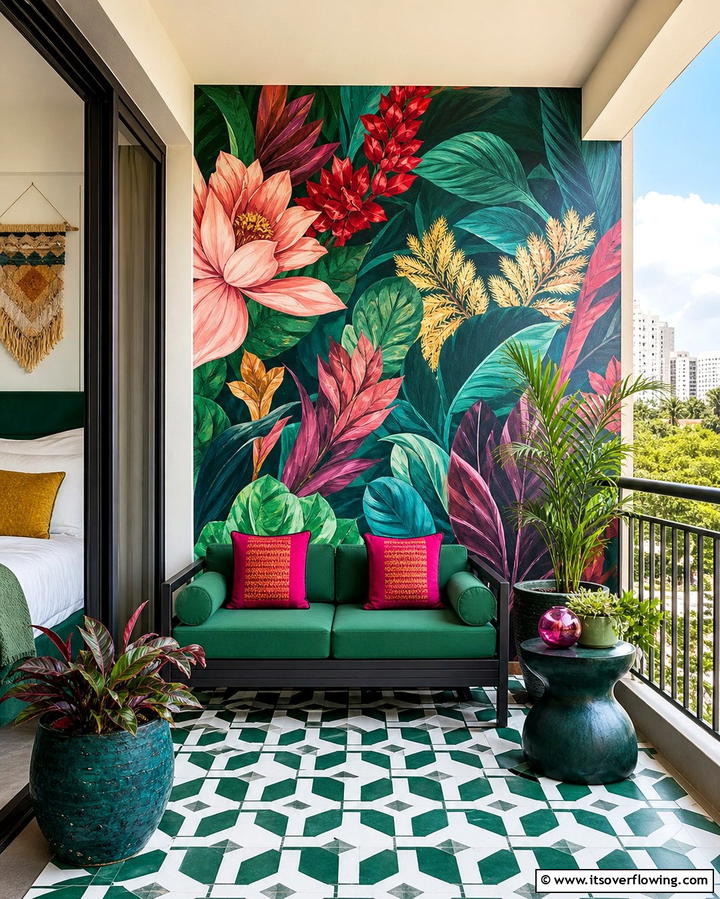 Artistic Wall Murals - 25 Inspiring Bedroom Balcony Ideas for Your Home