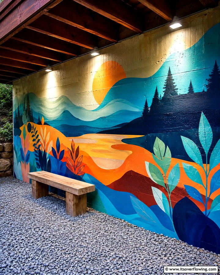 Artistic Wall Murals - 25 Under Deck Landscaping Ideas for Hidden Spaces