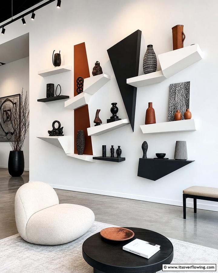Artistic Wall mounted Shelf Sculpture - 21 Shelf Decor Ideas to Organize and Elevate Your Spaces