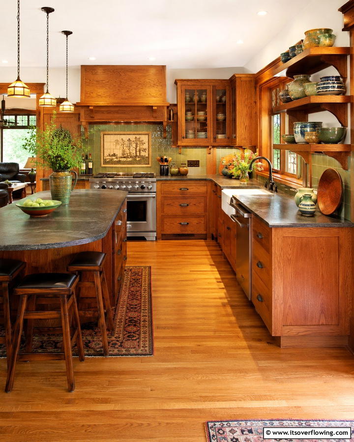 Arts and Crafts Accents - 25 Craftsman Kitchen Ideas for a Classic and Timeless Design