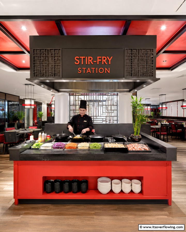 Asian Stir Fry Station - 25 Wedding Buffet Ideas for a Memorable Reception