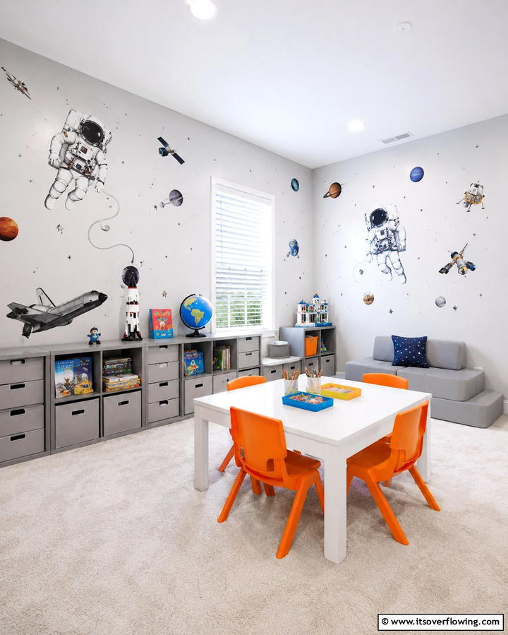 Astronaut Wall Decals - 25 Space-Themed Room Ideas for Kids and Adults
