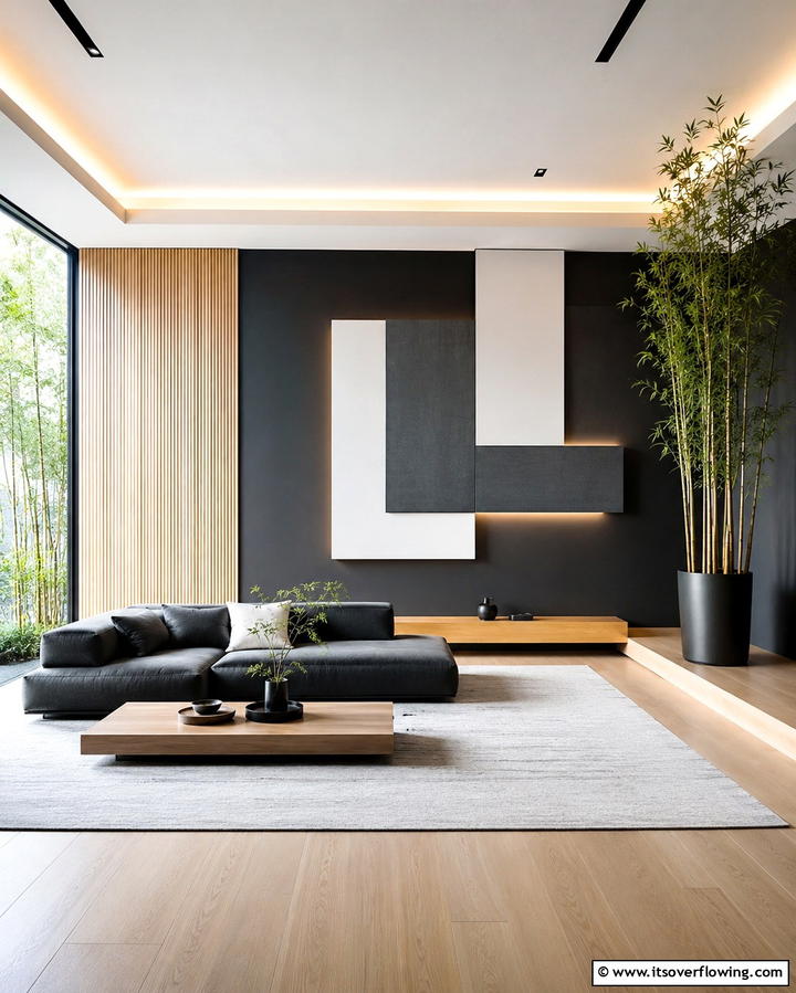 Asymmetrical Design Balance - 25 Serene Japanese Interior Design Ideas for Your Home