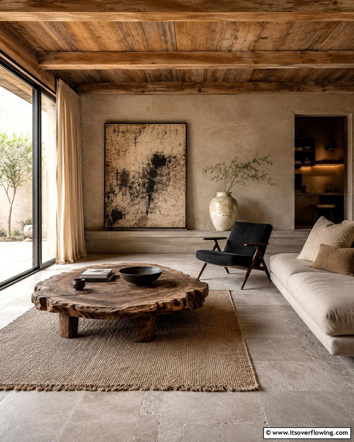 Asymmetrical Layouts Inspired by Wabi Sabi - 25 Japanese Style Living Room Ideas for Serenity