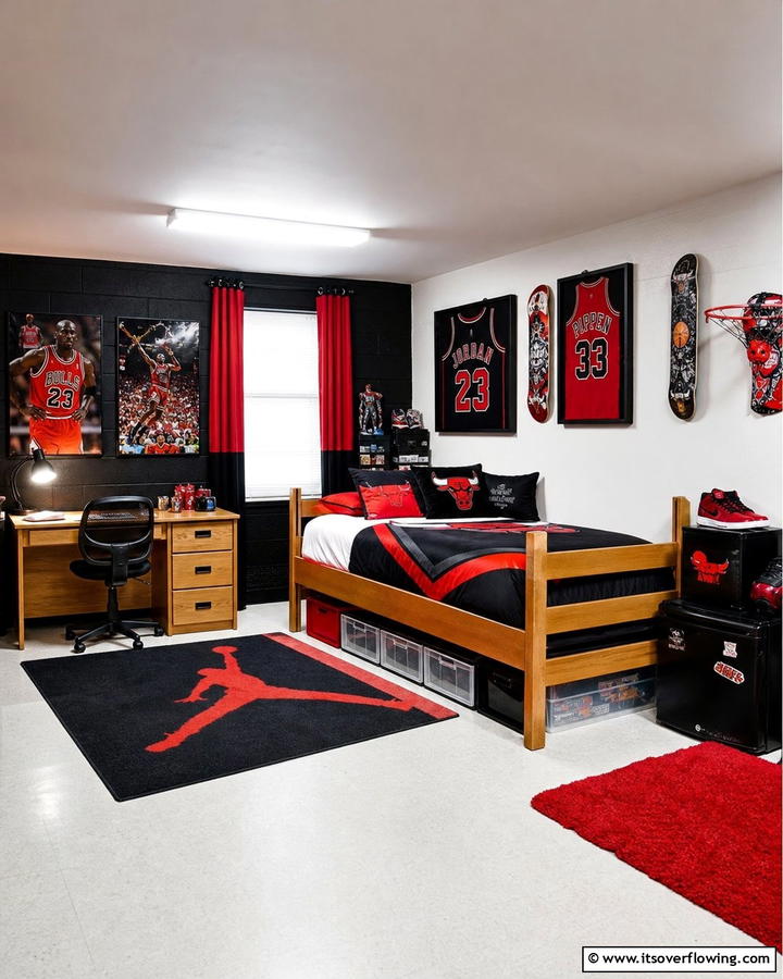 Athletic Themed Decor - 25 Boys Dorm Room Ideas for Stylish Spaces