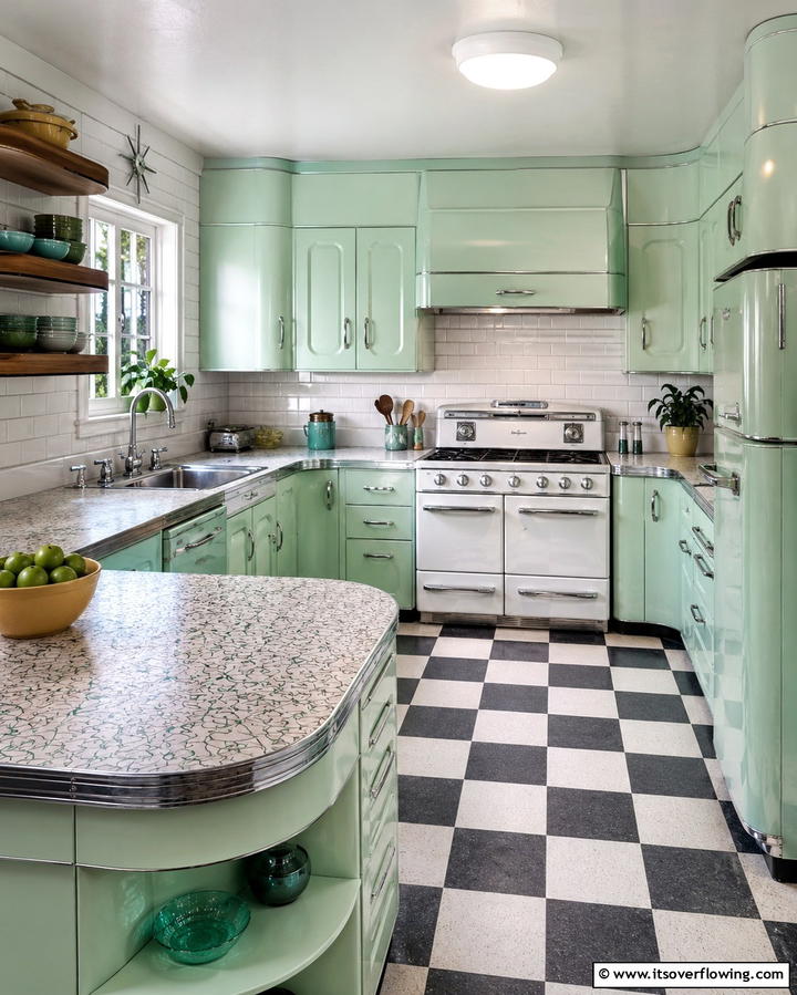 Atomic Inspired Light Fixtures - 25 1950s Kitchen Ideas for a Retro Home Makeover