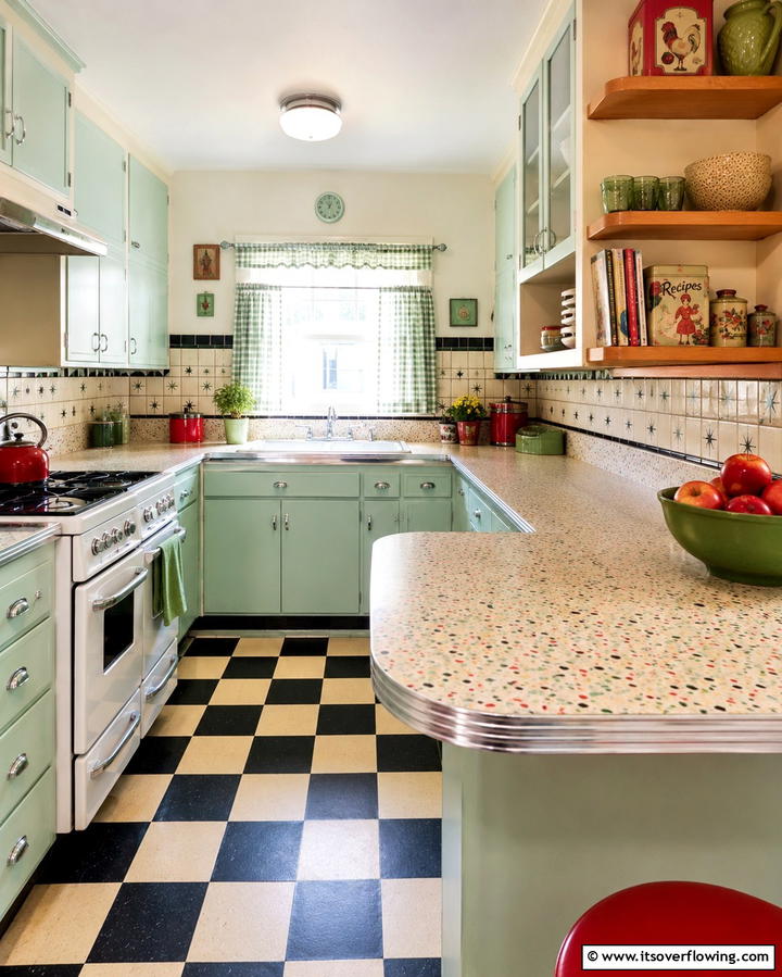 Atomic Inspired Patterns - 25 1950s Kitchen Ideas for a Retro Home Makeover