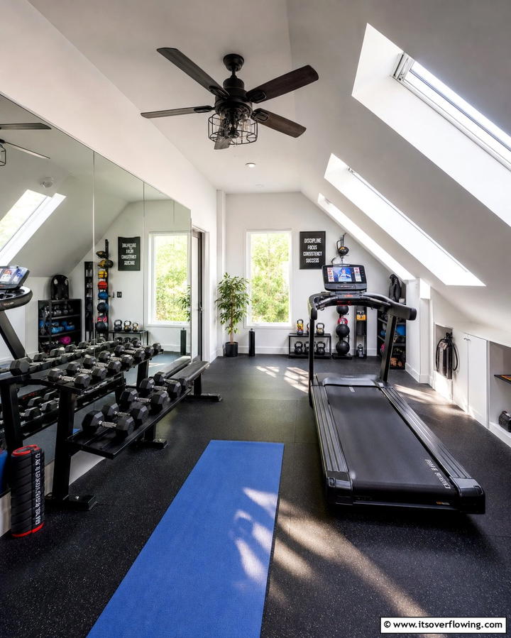 Attic Home Gym - 25 Creative Attic Room Ideas for Cozy Spaces