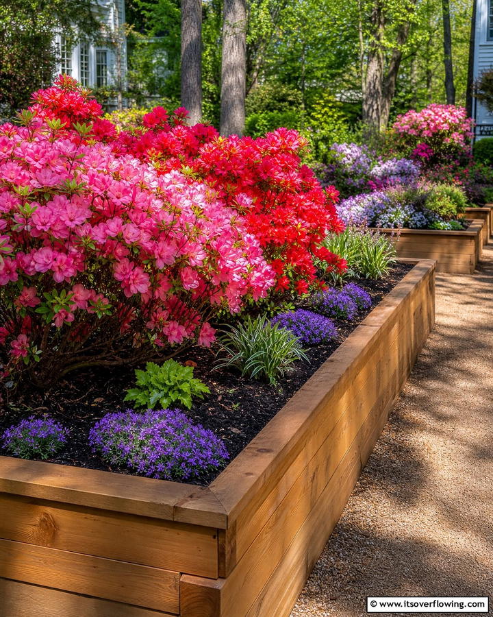 Azaleas in Raised Garden Beds - 20 Azalea Garden Ideas for a Colorful Landscape