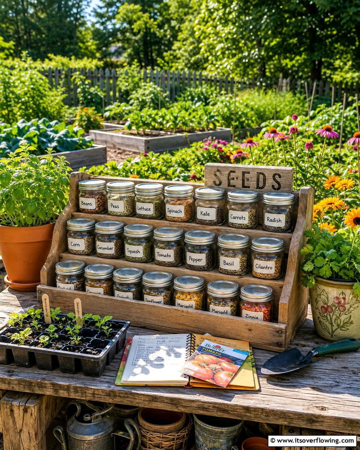Baby Food Jars - 20 Seed Storage Ideas for Organized Gardening
