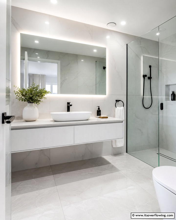 Backlit Mirrors for Functionality - 25 Bathroom Remodel Ideas for a Fresh New Look
