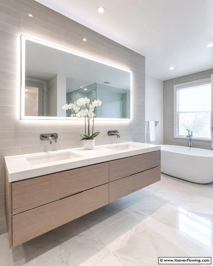Backlit Mirrors for a Subtle Glow - 25 Bathroom Lighting Ideas to Brighten Your Space