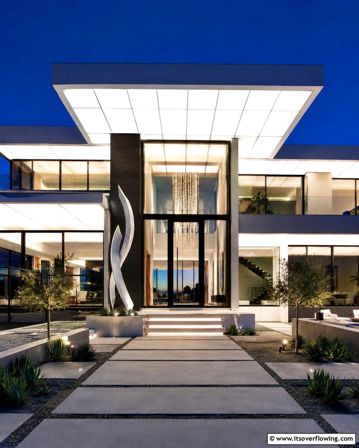 Backlit Soffit Panels for a Unique Design - 20 Soffit Lighting Ideas to Illuminate Your Home