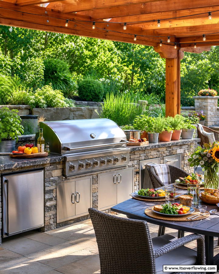 Backyard Barbecue Station - 25 Backyard Entertainment Ideas for Fun Gatherings