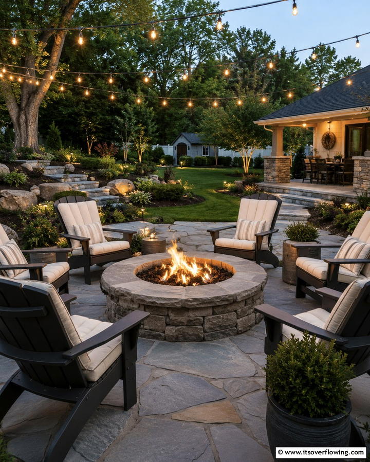 Backyard Campfire Evening Gathering - 30 10 Year Wedding Anniversary Ideas for Romance