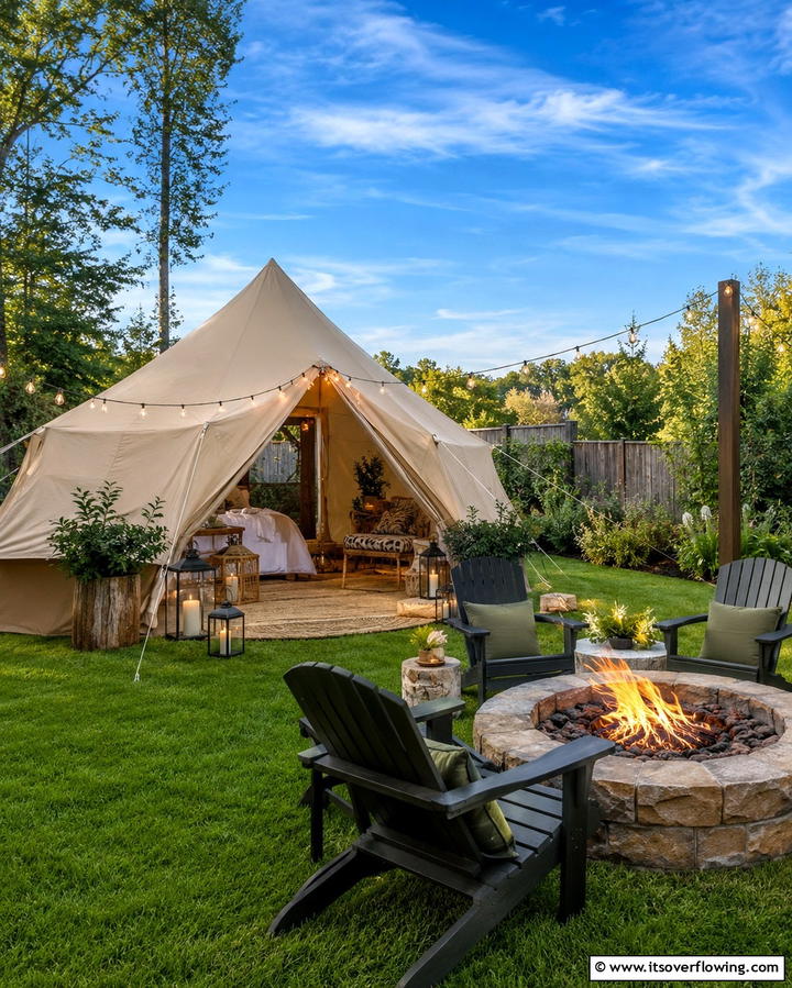 Backyard Camping Adventure - 30 20th Wedding Anniversary Ideas for China Themes