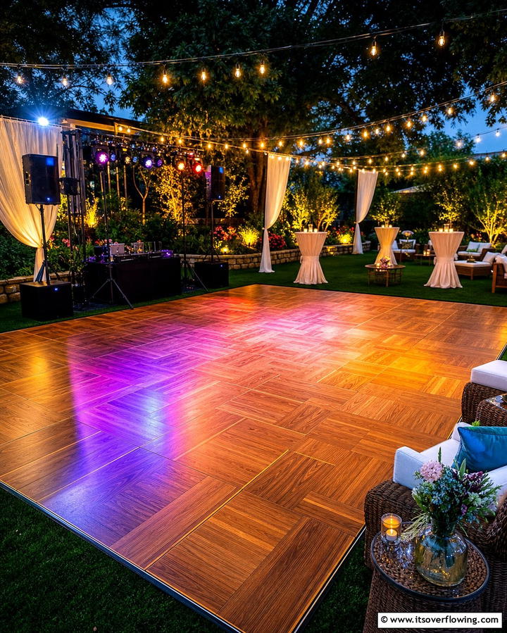 Backyard Dance Floor - 25 Backyard Entertainment Ideas for Fun Gatherings