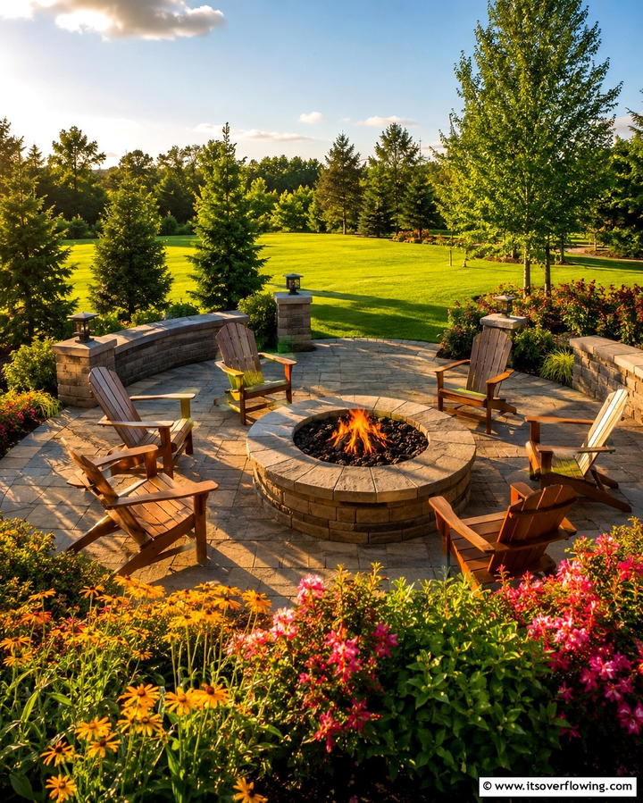 Backyard Fire Pit - 20 Stunning Large Backyard Ideas for Outdoor Living