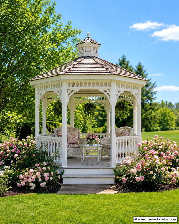 Backyard Gazebo - 25 Large Backyard Landscaping Ideas for a Stunning Outdoor Oasis