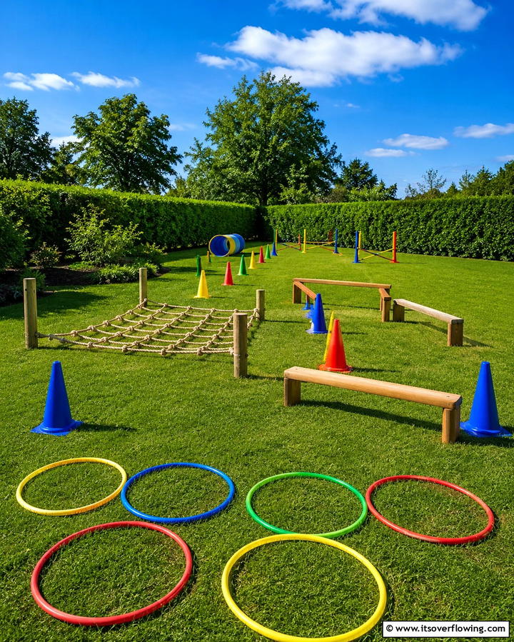 Backyard Obstacle Course - 25 Backyard Ideas for Kids to Create Fun Outdoor Spaces