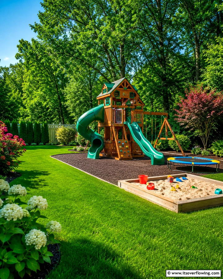 Backyard Playground - 20 Stunning Large Backyard Ideas for Outdoor Living