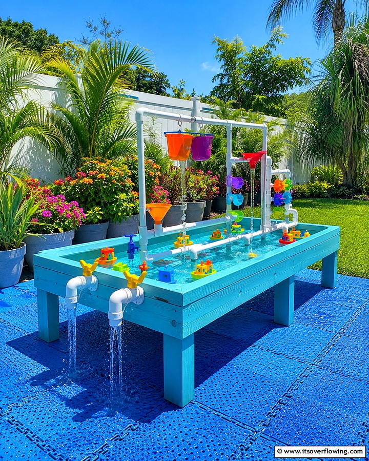 Backyard Water Play Station - 25 Backyard Ideas for Kids to Create Fun Outdoor Spaces