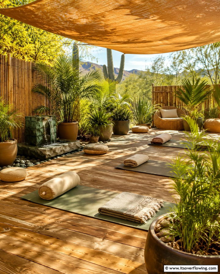 Backyard Yoga Deck - 25 Arizona Backyard Ideas for Desert Landscapes