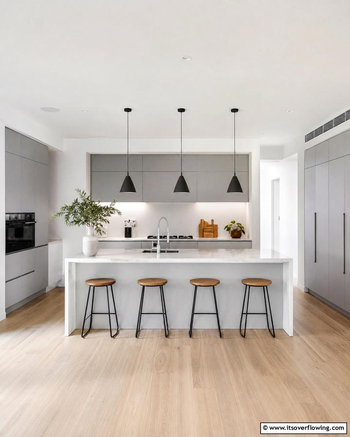Balanced Minimalist Charm - 30 Grey and White Kitchen Ideas for Timeless Monochromatic Design