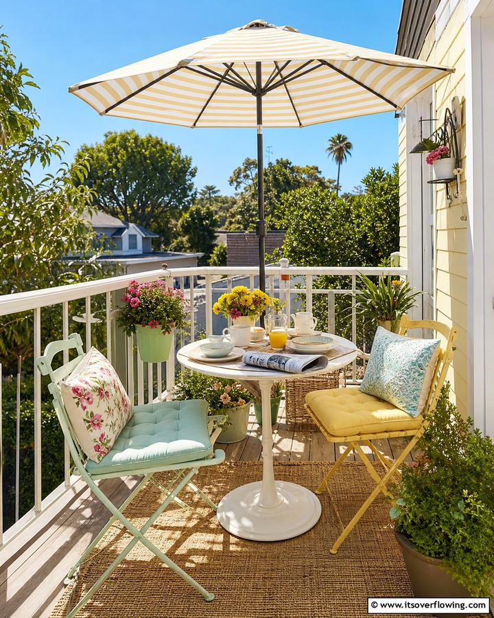 Balcony Breakfast Nook - 20 Second Story Balcony Ideas for Stunning Views