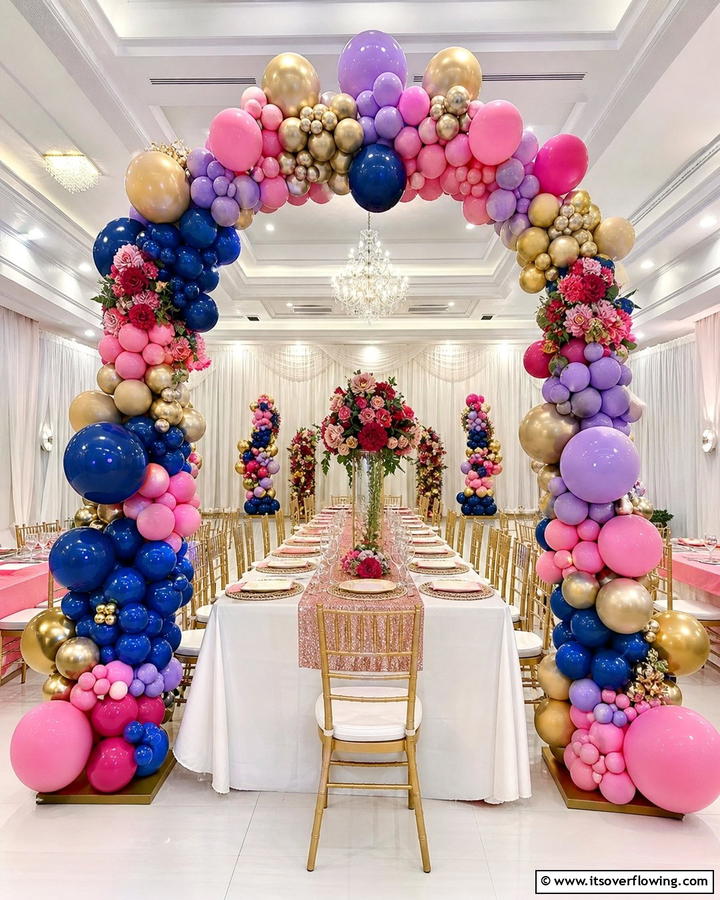 Balloon Arch Centerpiece - 25 Stunning Balloon Centerpiece Ideas for Any Event