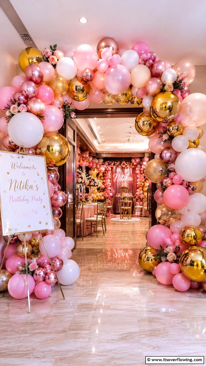 Balloon Arch Extravaganza - 30 Birthday Decoration Ideas for Memorable Celebrations