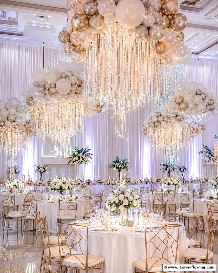 Balloon Chandelier Centerpiece - 25 Stunning Balloon Centerpiece Ideas for Any Event