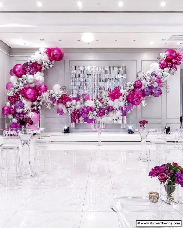 Balloon Displays - 30 Beautiful Wedding Backdrop Design Inspirations