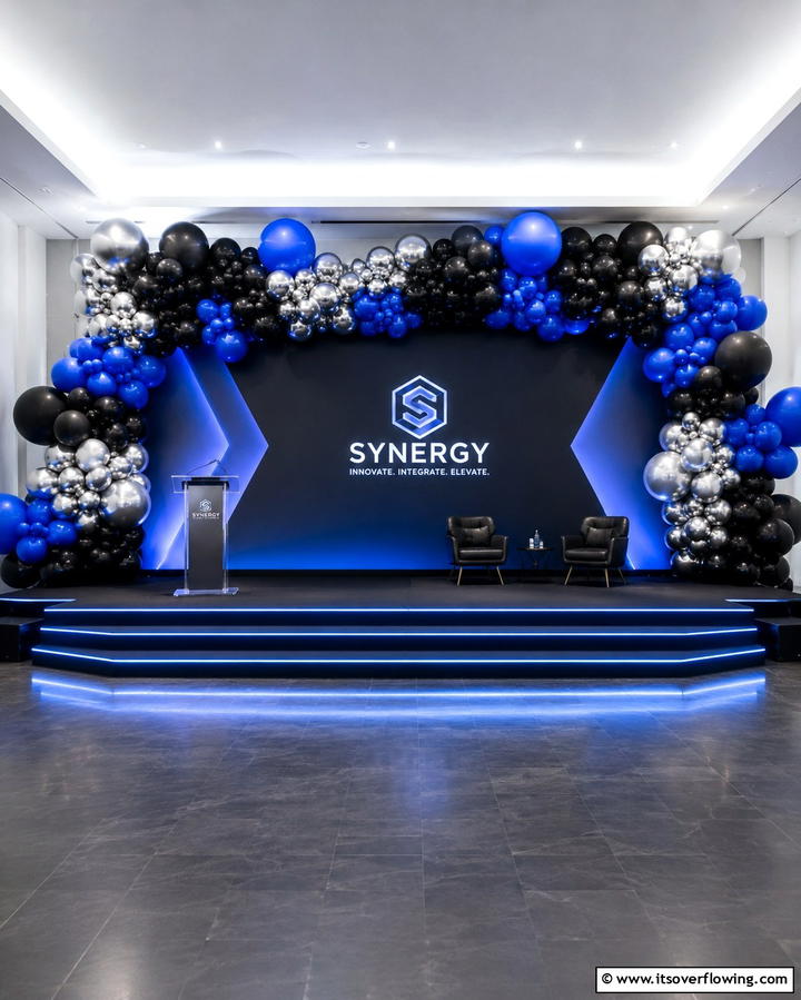 Balloon Garlands for a Dynamic Backdrop - 25 Party Decoration Ideas for Memorable Celebrations