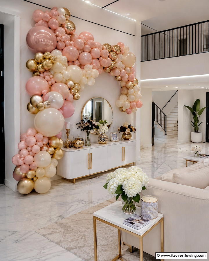 Balloon Garlands for a Festive Touch - 25 Party Decoration Ideas for Memorable Celebrations