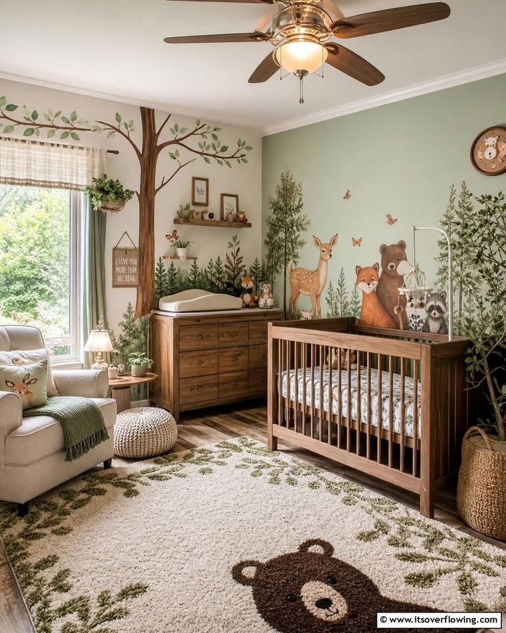 Bambi Forest Nursery - 30 Disney Nursery Ideas for Magical Baby Rooms