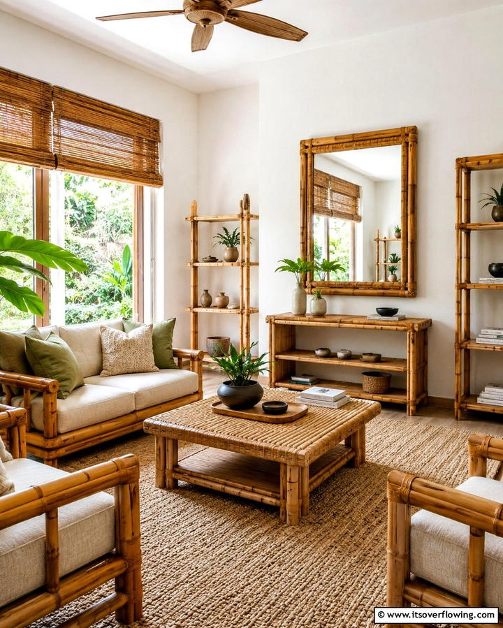 Bamboo Accents for a Natural Aesthetic - 20 Zen Room Ideas for Ultimate Relaxation