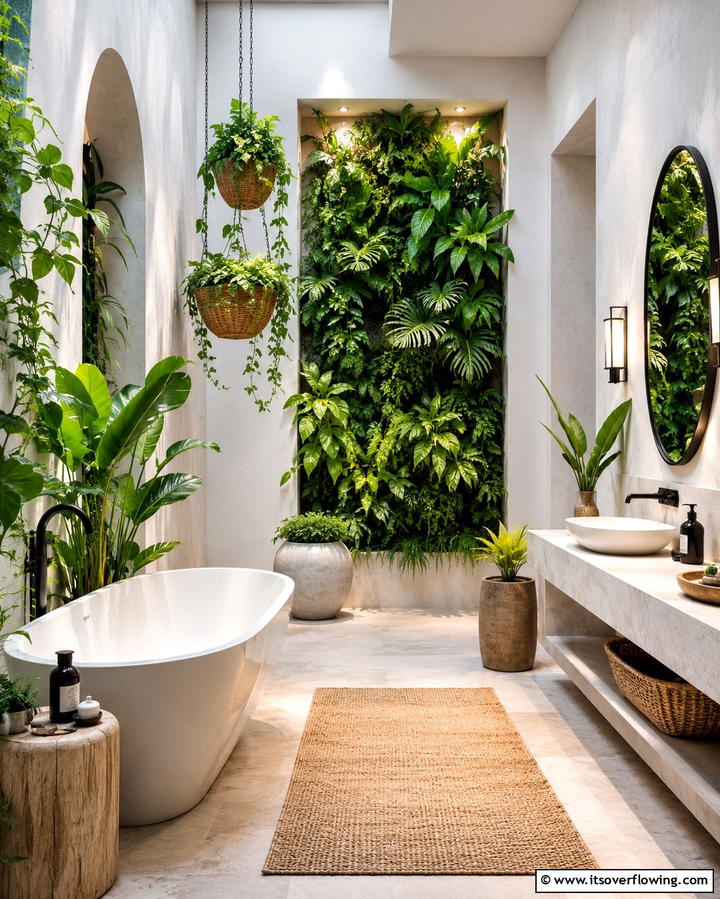 Bamboo Accents for a Natural TouchExact - 25 Tropical Bathroom Ideas for a Spa-like Retreat