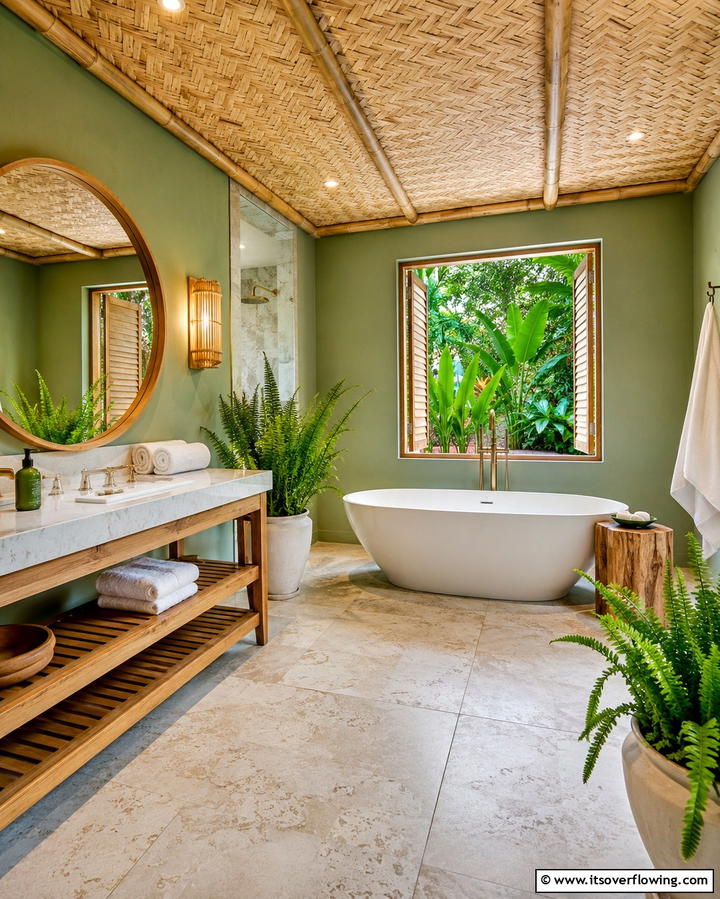 Bamboo Ceilings for Eco Friendly Style - 25 Wood Ceiling Ideas to Elevate Your Interior