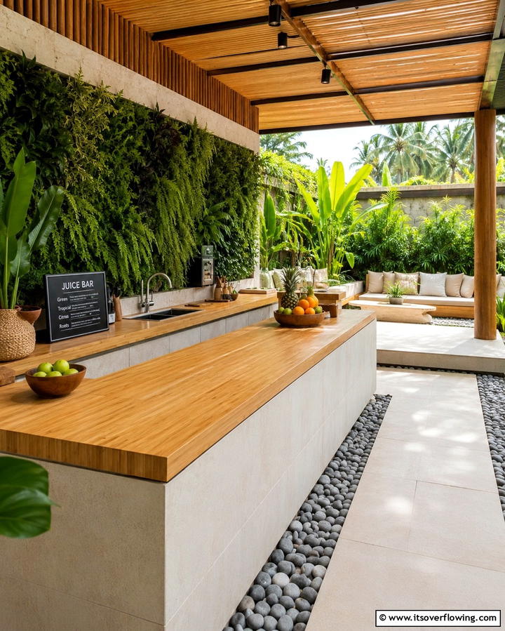Bamboo Countertops for Sustainability - 25 Outdoor Countertop Ideas for Functional Spaces