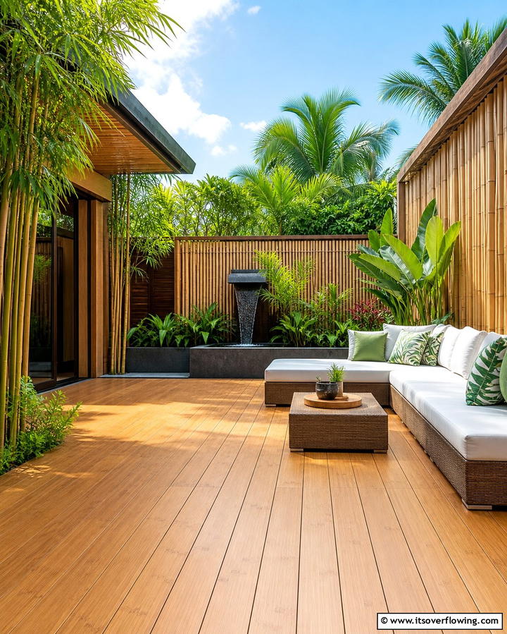 Bamboo Decking for Eco Friendly Elegance - 25 Deck Flooring Ideas for a Beautiful Outdoor Space