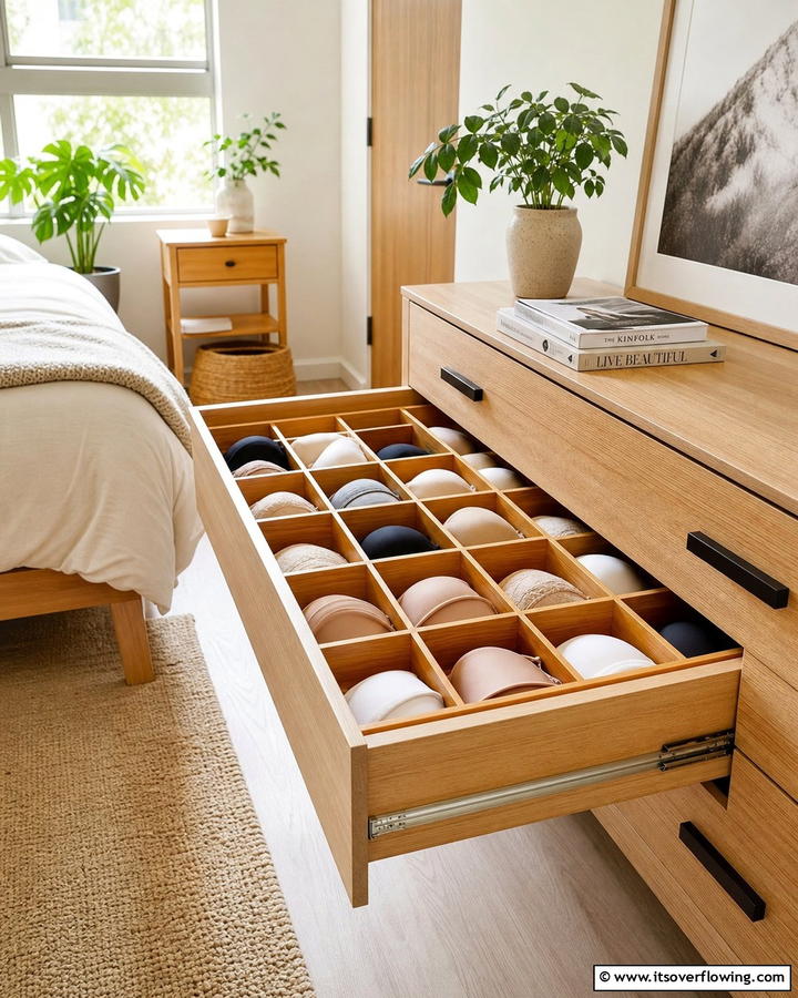 Bamboo Drawer Organizers - 20 Bra Storage Ideas- Organize Your Intimates