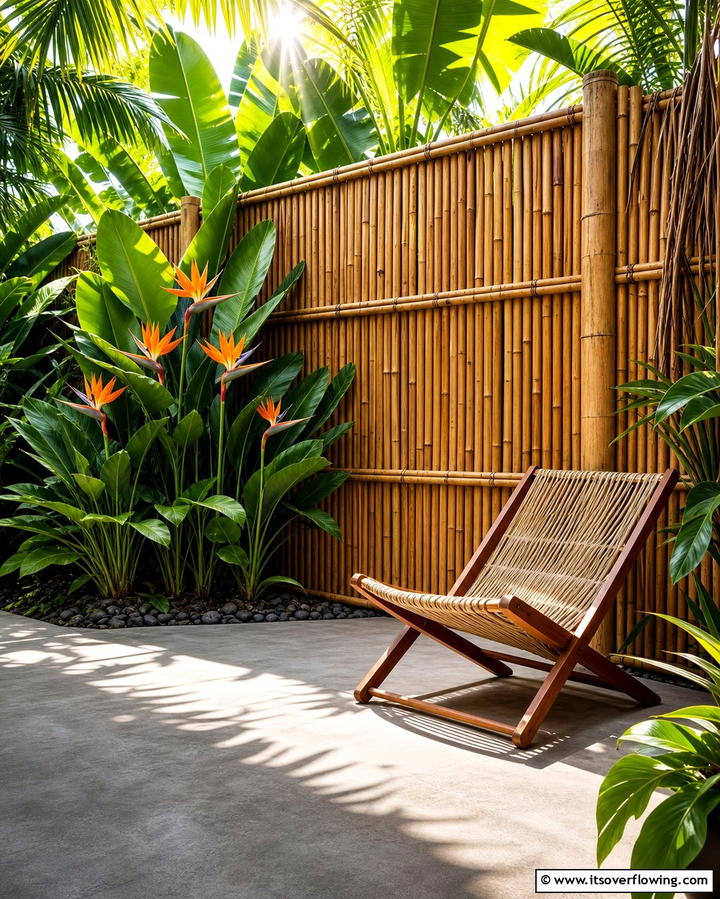Bamboo Fence Panels - 25 Small Garden Fence Ideas for Your Outdoor Space