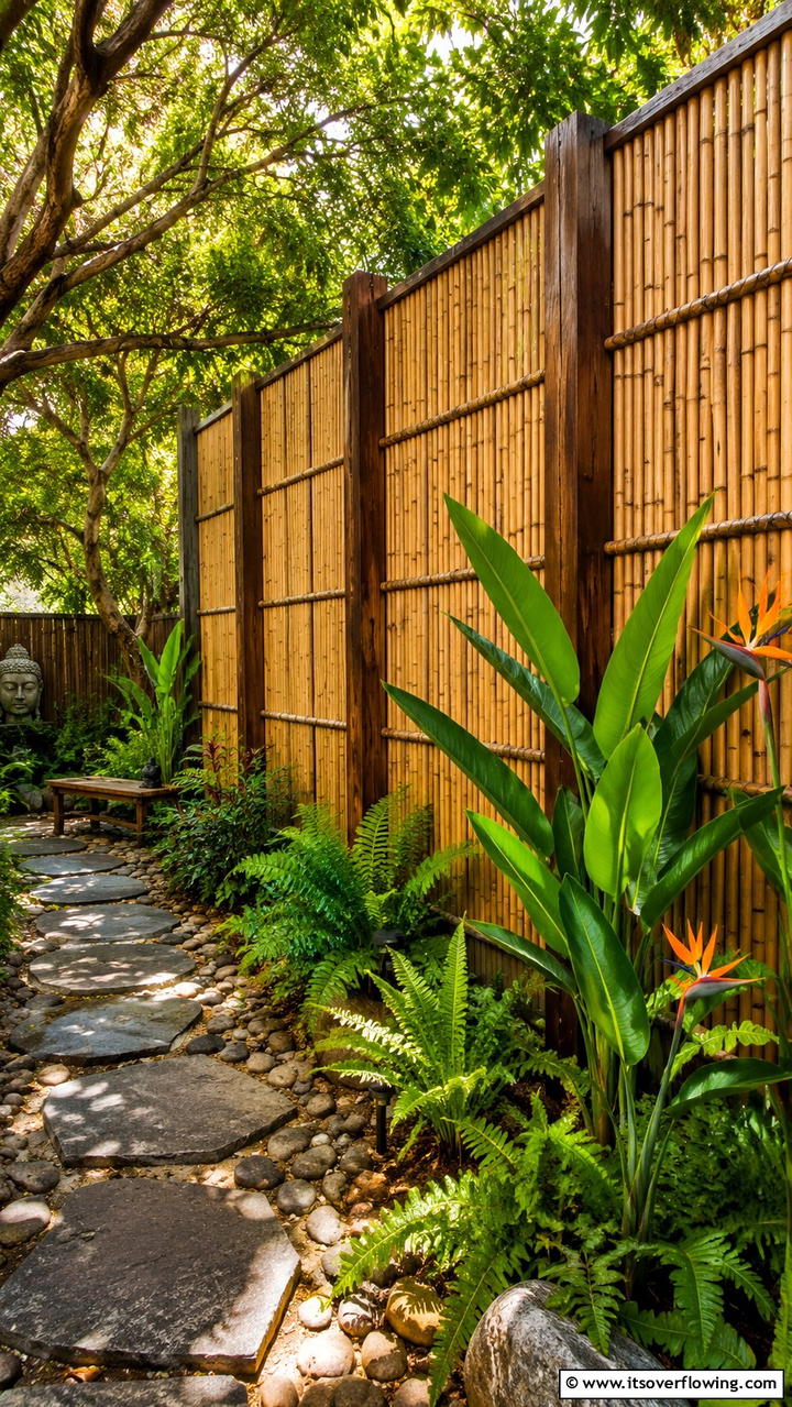 Bamboo Fence - 21 Popular Types of Fences for Privacy and Curb Appeal