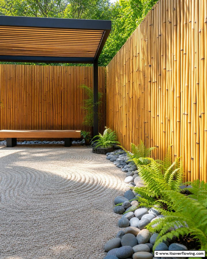Bamboo Fencing for Privacy - 25 Zen Garden Ideas for a Peaceful Outdoor Retreat