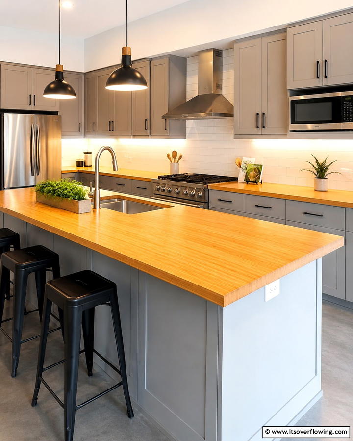 Bamboo Flooring - 25 Organic Kitchen Design Ideas for a Natural Look