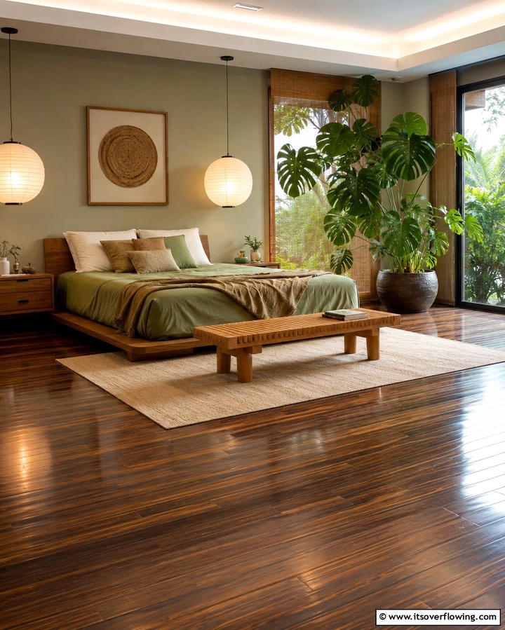 Bamboo Flooring Sustainability - 30 Bedroom Flooring Ideas to Elevate Comfort and Style