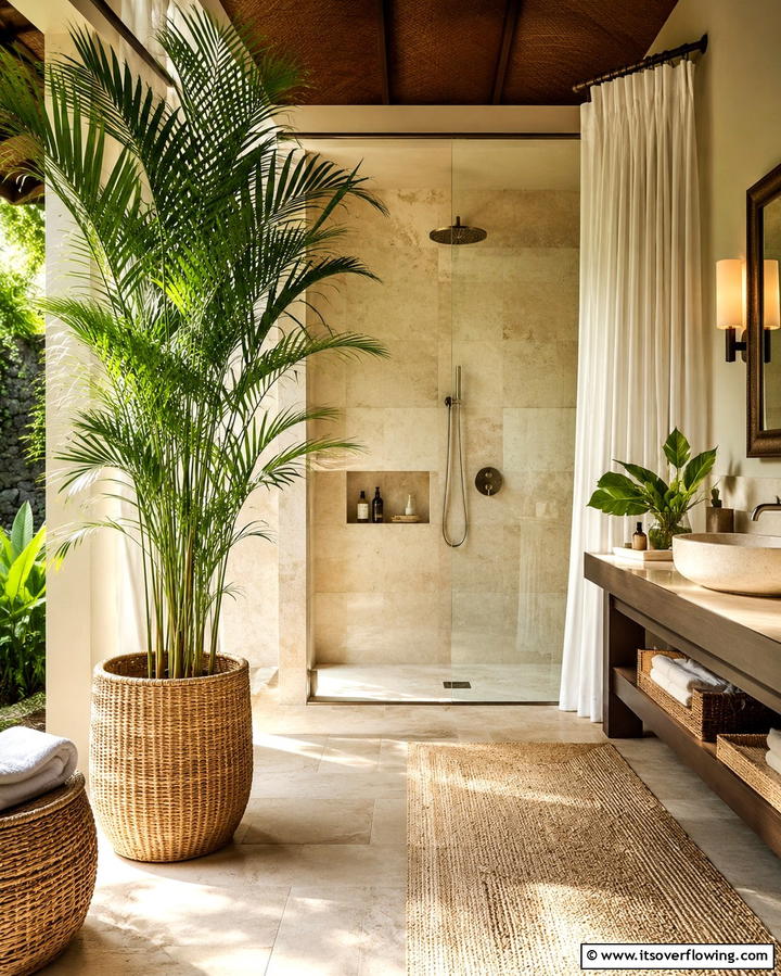 Bamboo Palm - 30 Best Plants for Bathroom Spaces to Enhance Humidity & Style